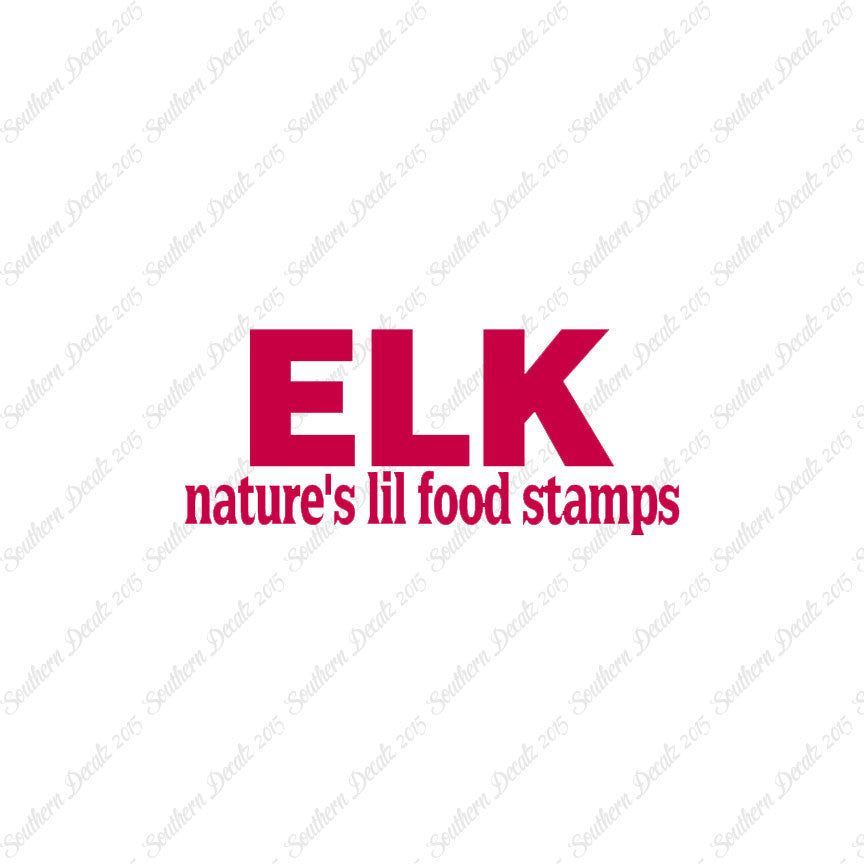 Elk Natures Food Stamps