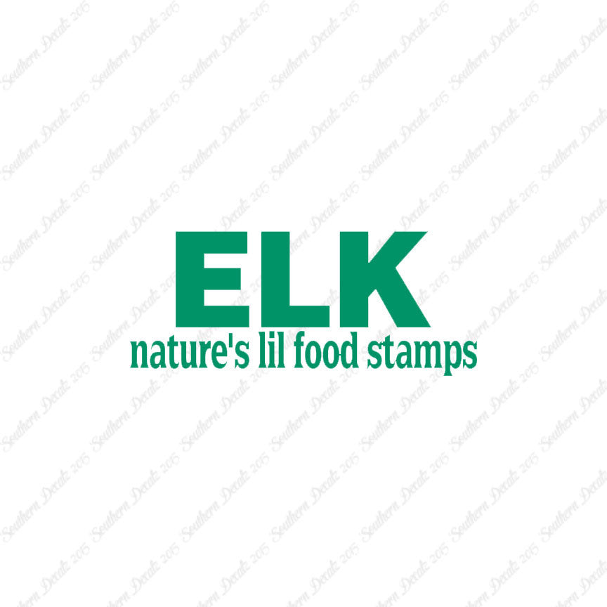 Elk Natures Food Stamps