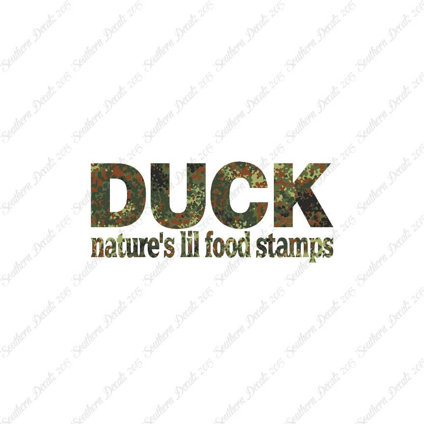 Duck Natures Food Stamps