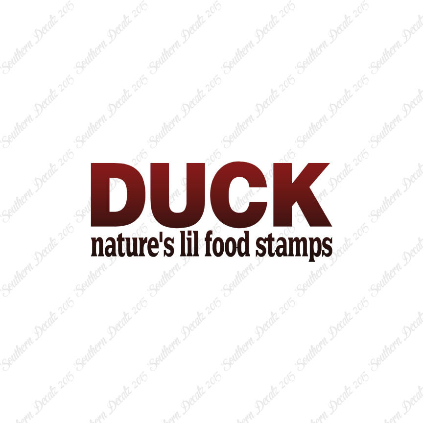 Duck Natures Food Stamps