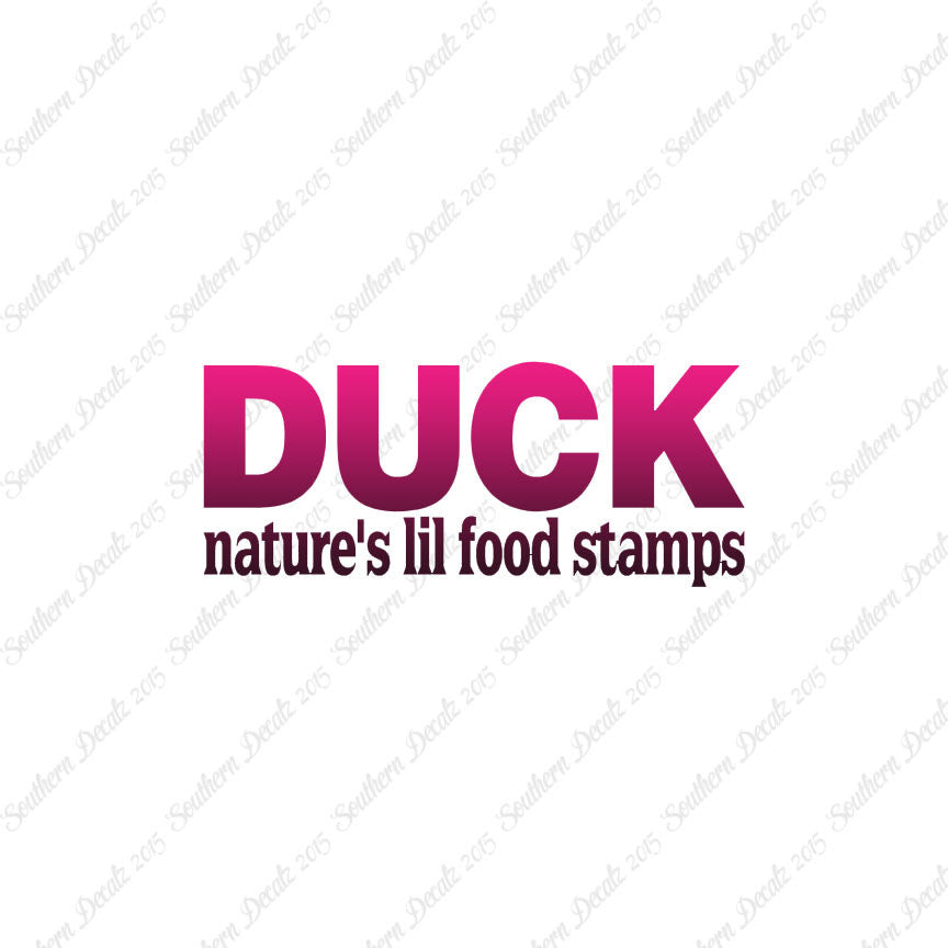 Duck Natures Food Stamps