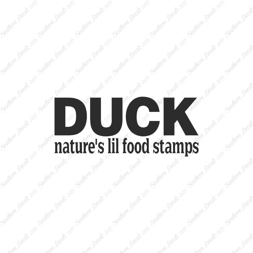 Duck Natures Food Stamps