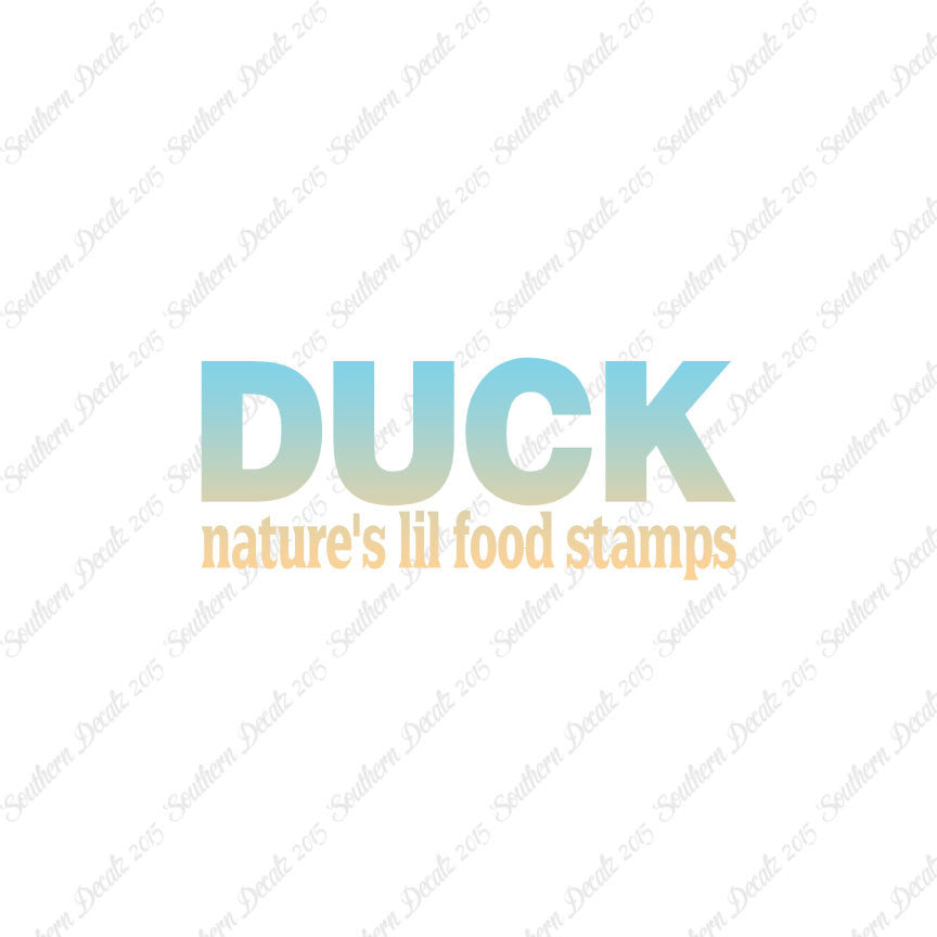 Duck Natures Food Stamps