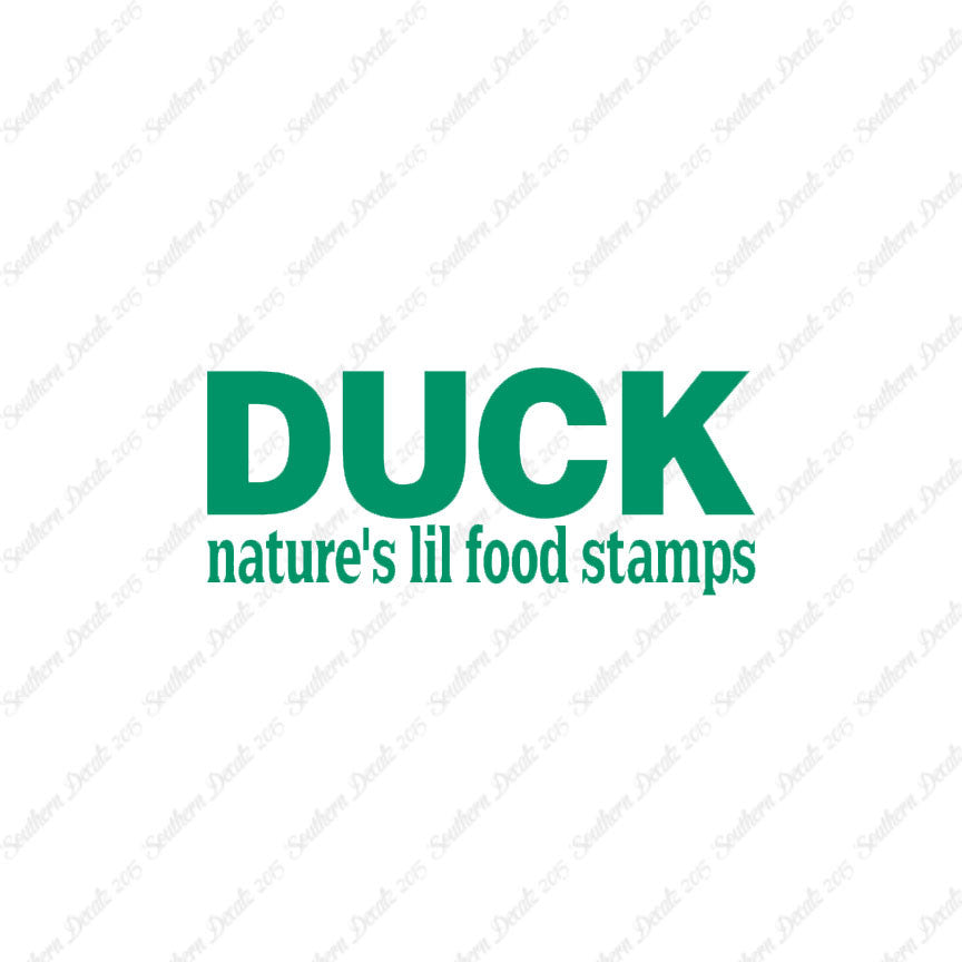 Duck Natures Food Stamps