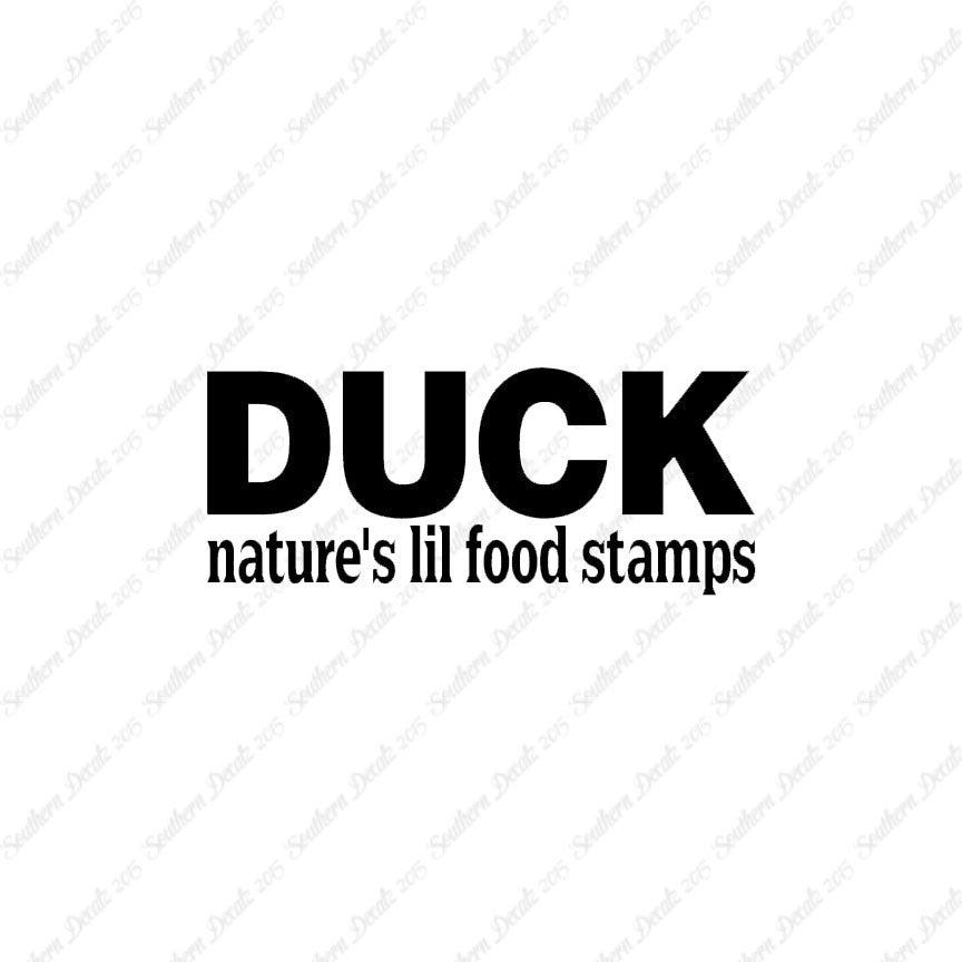 Duck Natures Food Stamps
