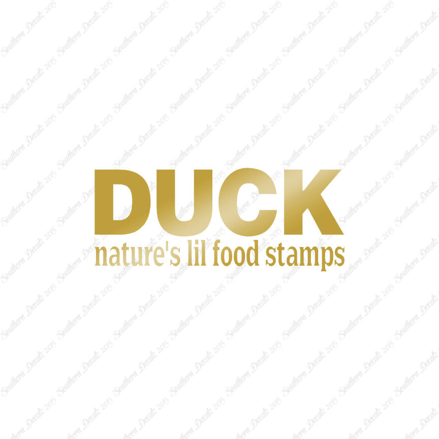 Duck Natures Food Stamps