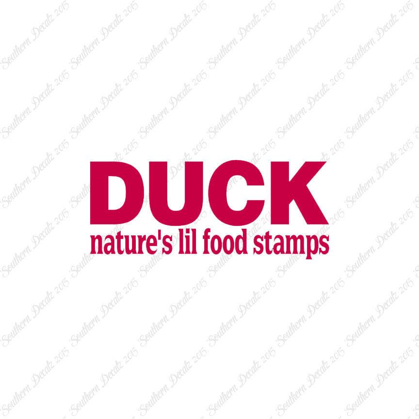Duck Natures Food Stamps
