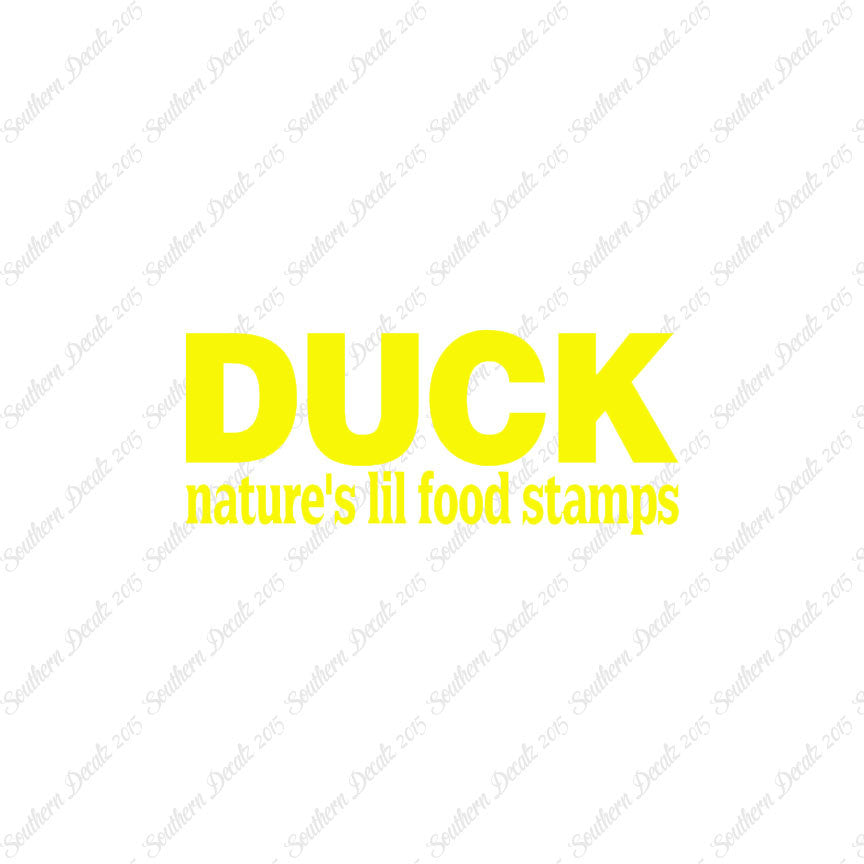 Duck Natures Food Stamps