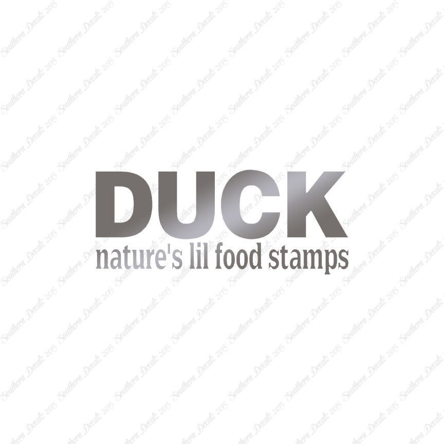 Duck Natures Food Stamps