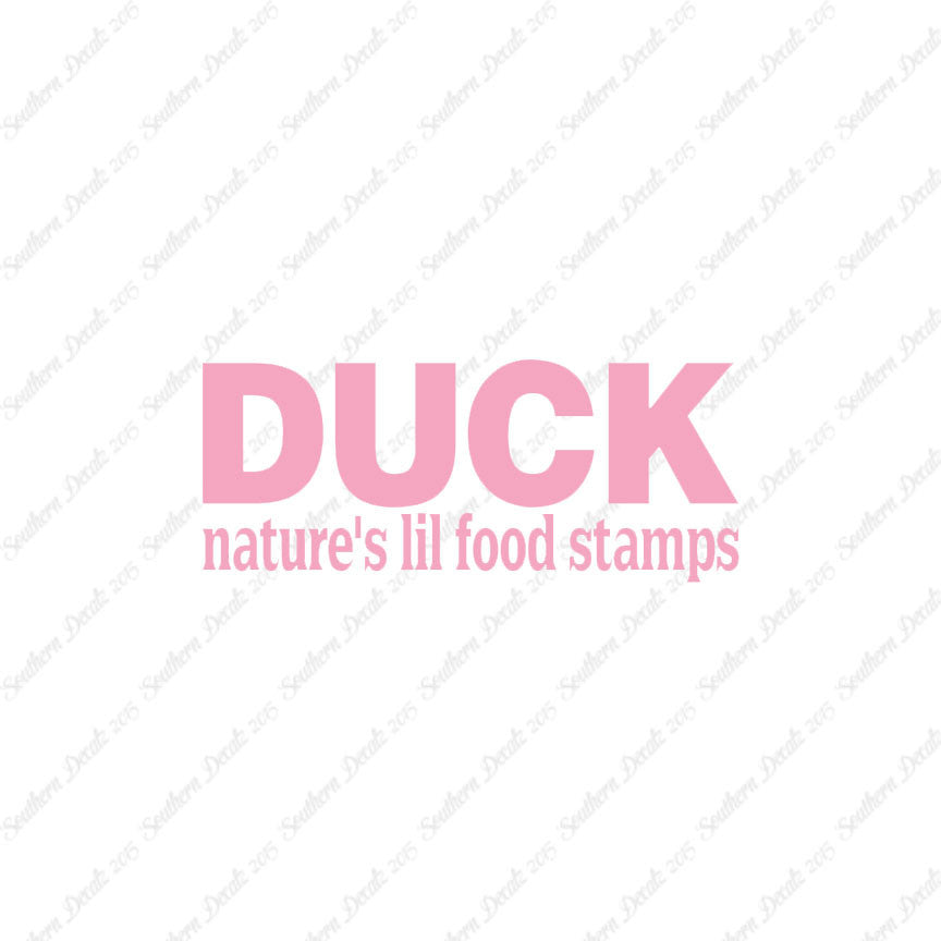 Duck Natures Food Stamps