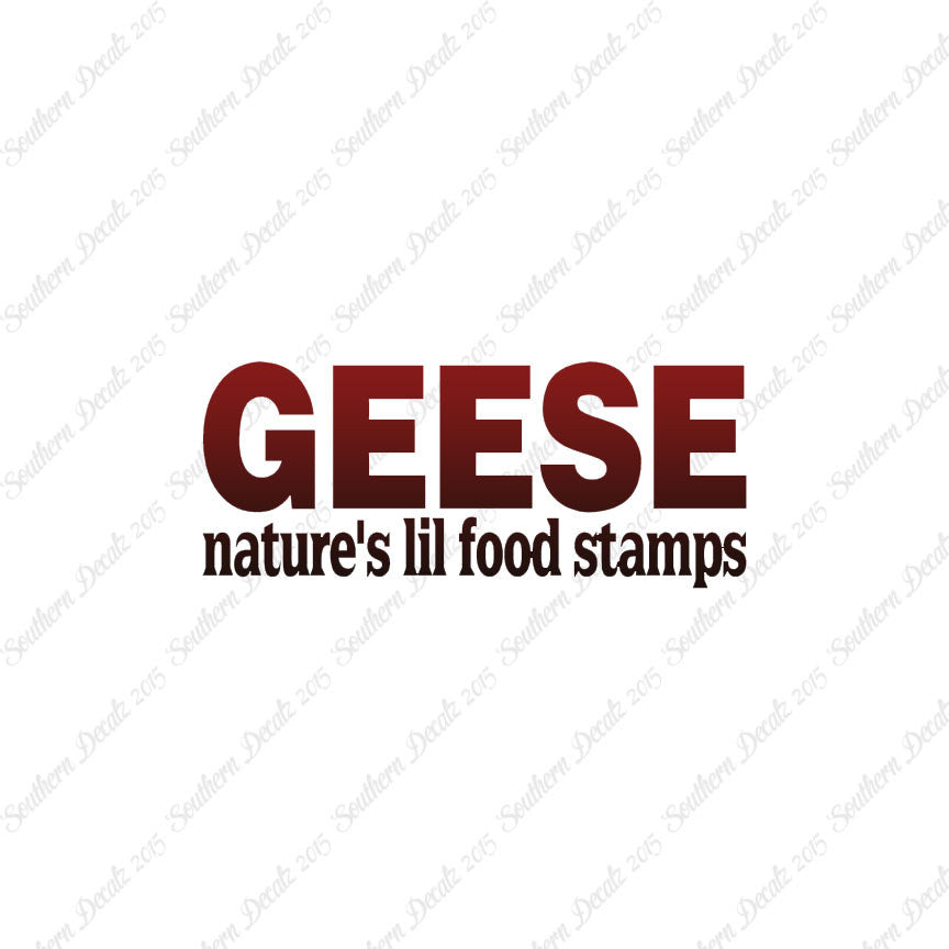 Geese Natures Food Stamps