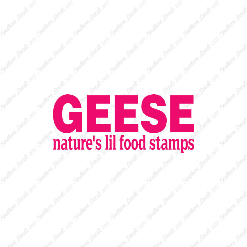 Geese Natures Food Stamps