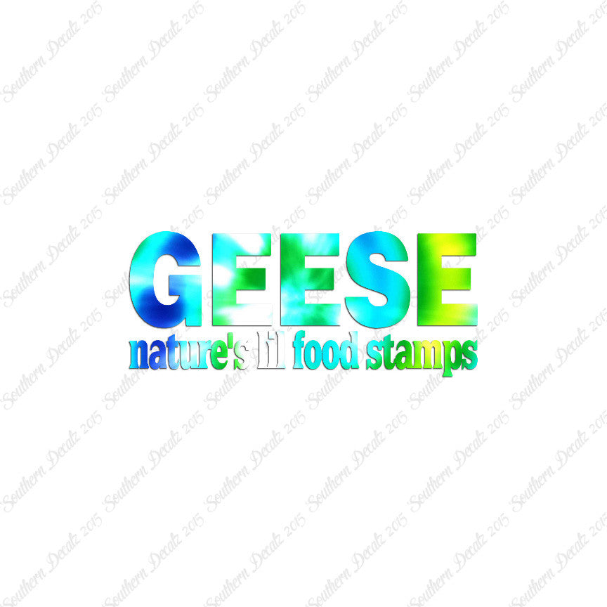 Geese Natures Food Stamps