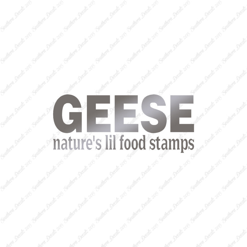 Geese Natures Food Stamps