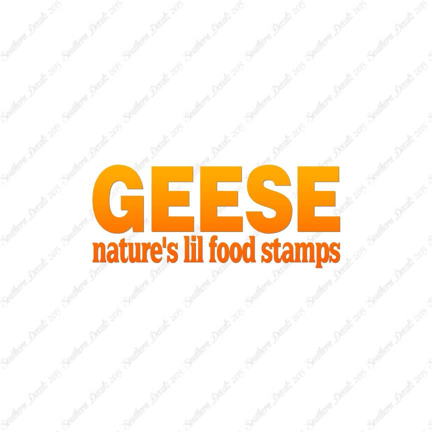 Geese Natures Food Stamps