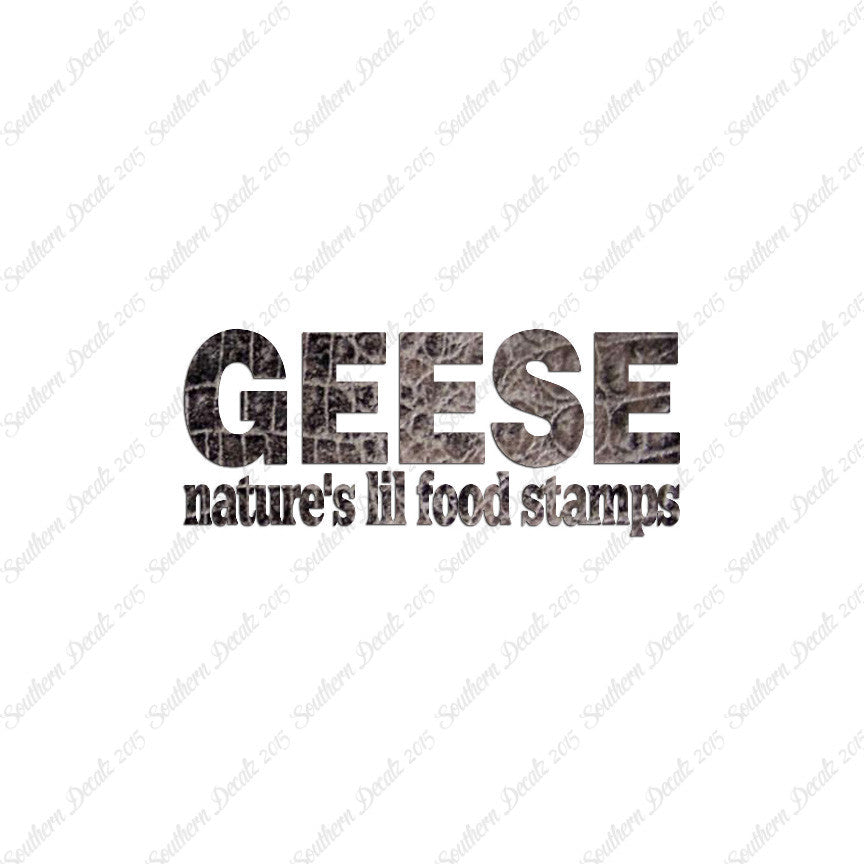 Geese Natures Food Stamps