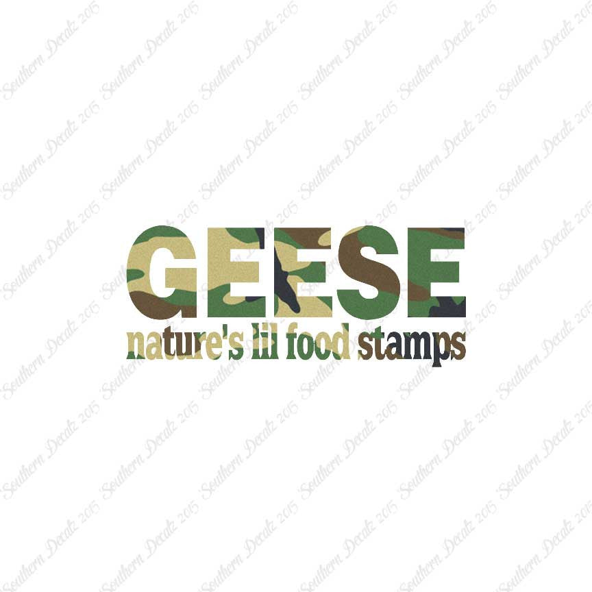 Geese Natures Food Stamps