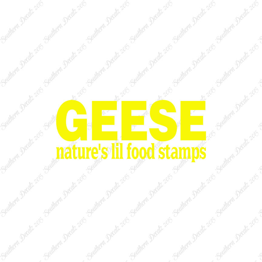 Geese Natures Food Stamps