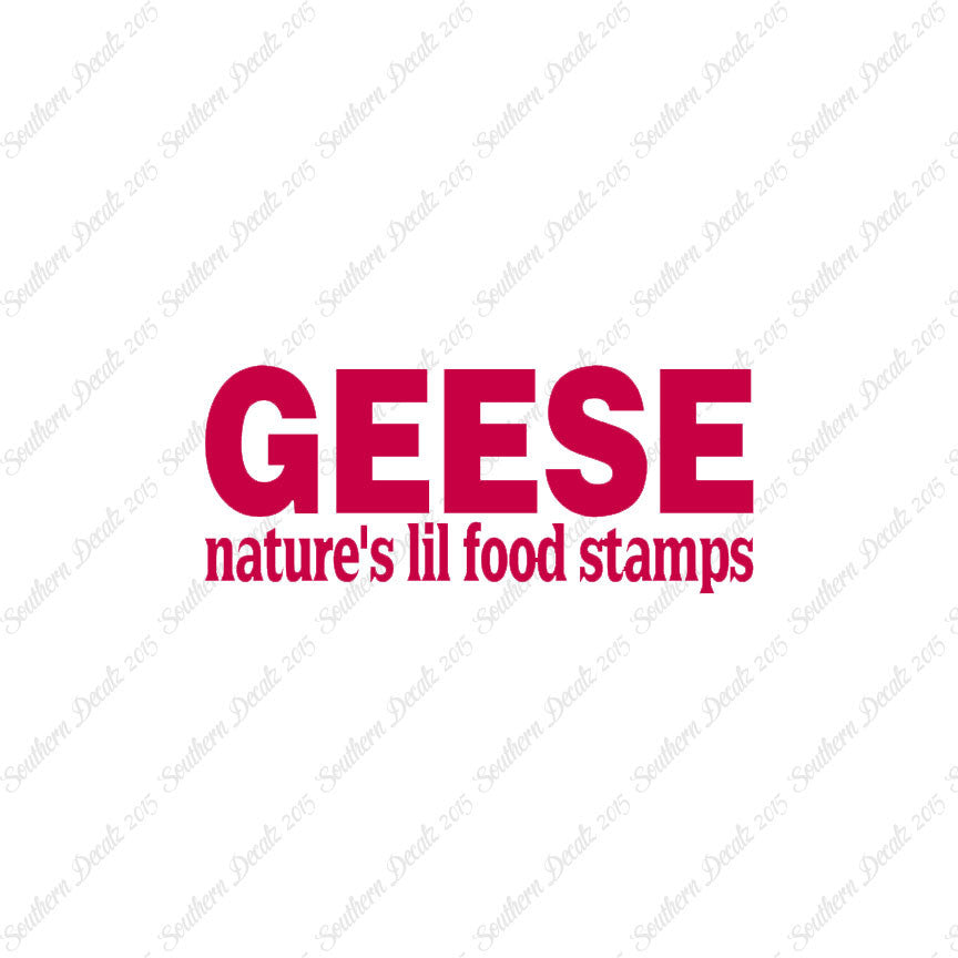 Geese Natures Food Stamps