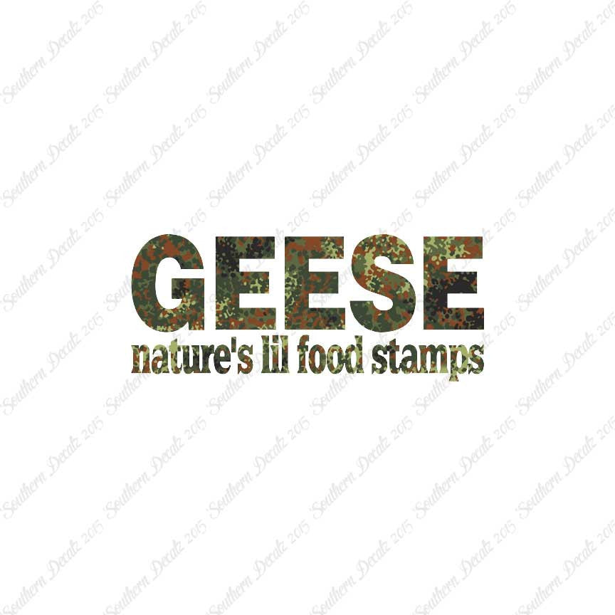 Geese Natures Food Stamps