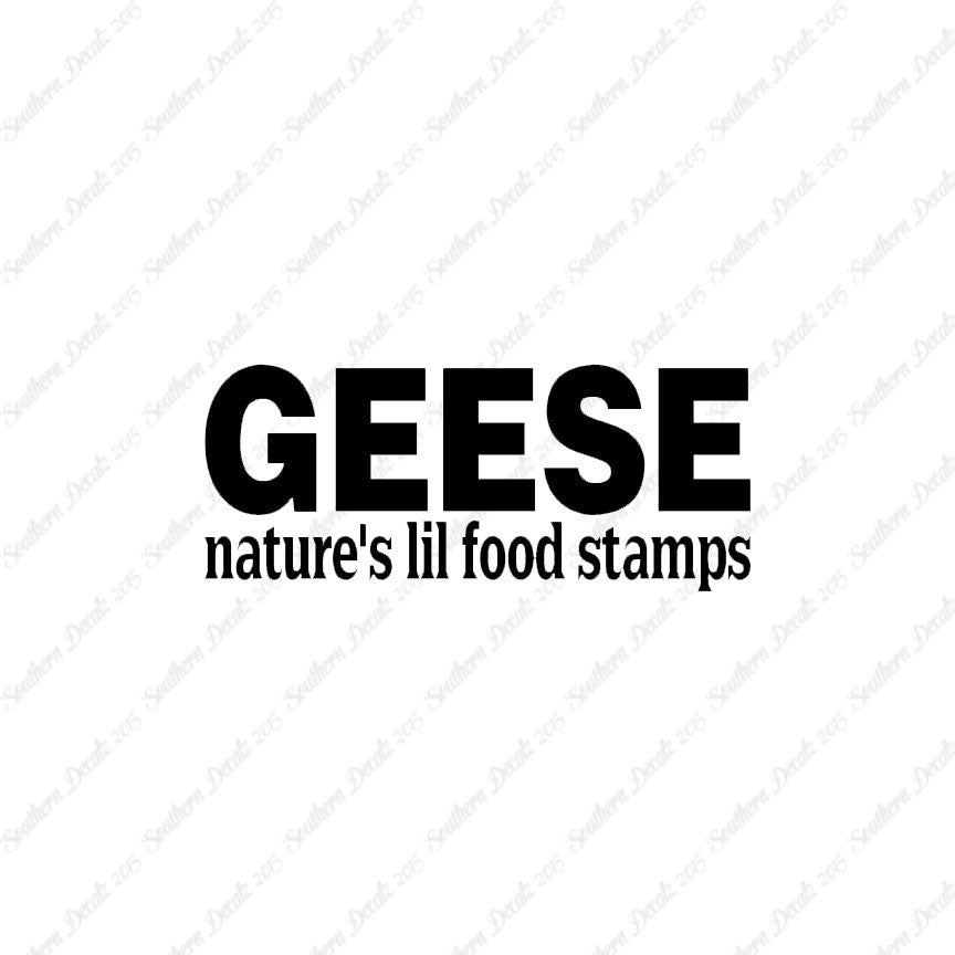 Geese Natures Food Stamps