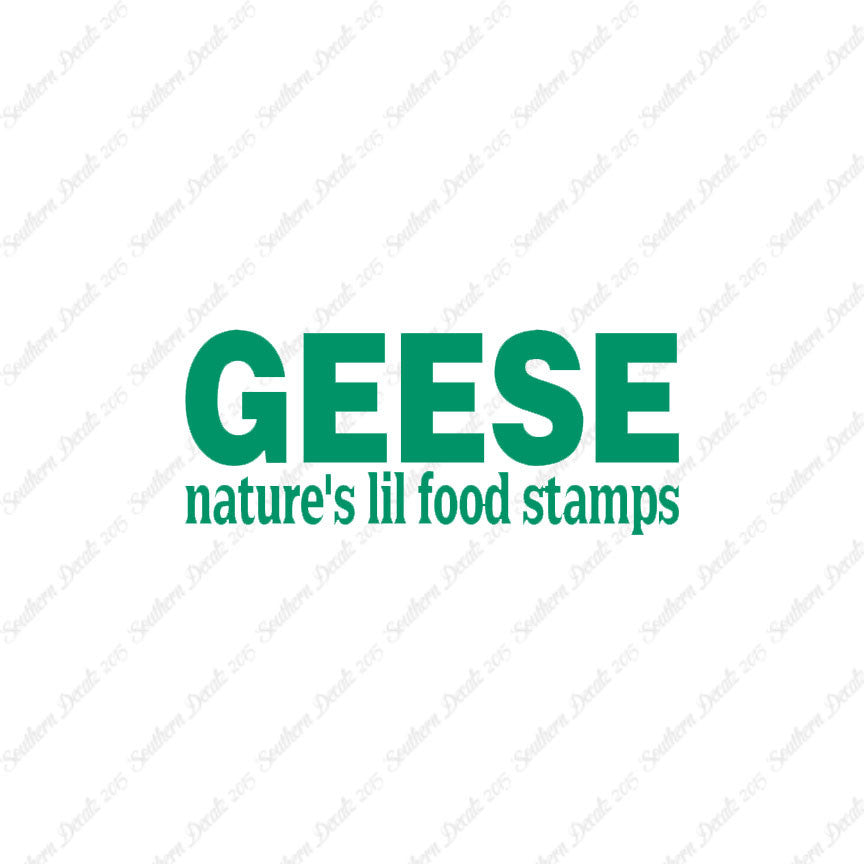 Geese Natures Food Stamps