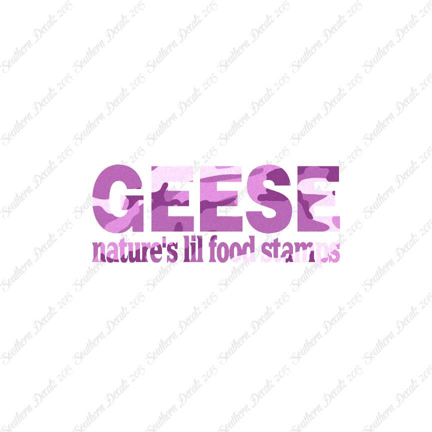 Geese Natures Food Stamps