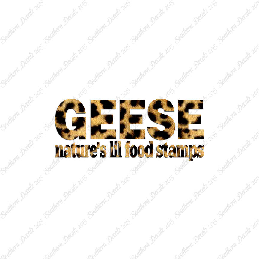 Geese Natures Food Stamps