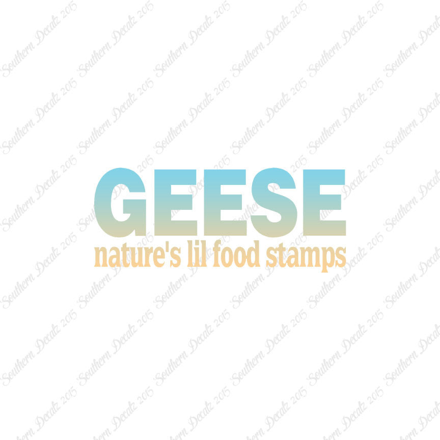Geese Natures Food Stamps