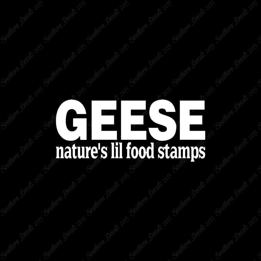 Geese Natures Food Stamps