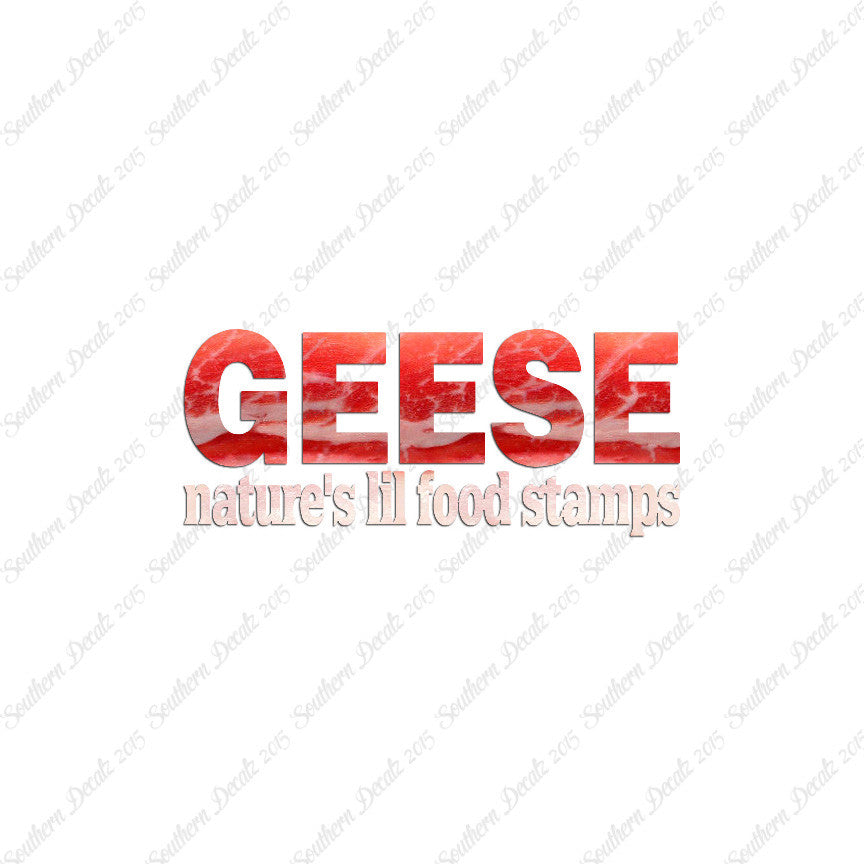 Geese Natures Food Stamps