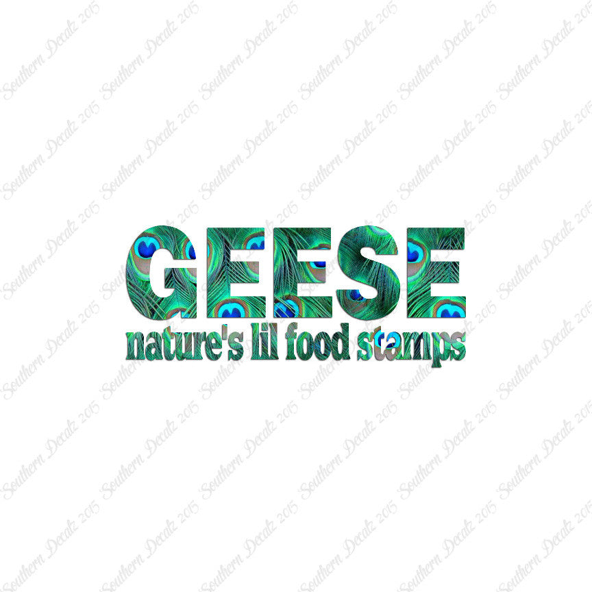 Geese Natures Food Stamps