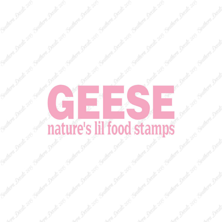 Geese Natures Food Stamps
