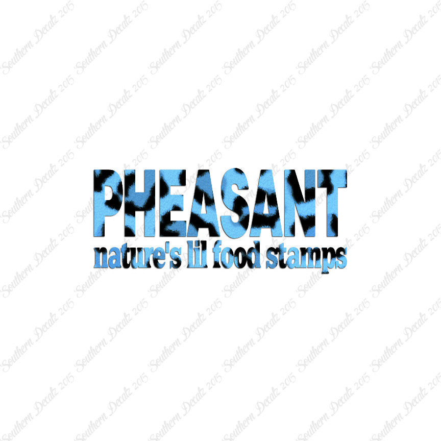 Pheasant Natures Food Stamps