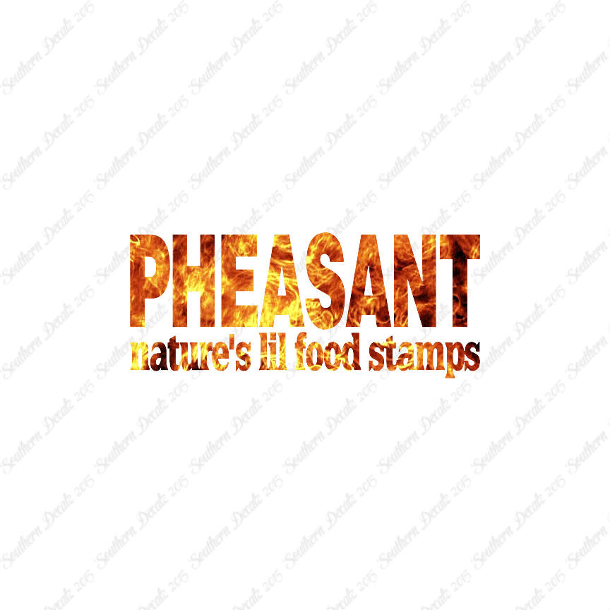 Pheasant Natures Food Stamps