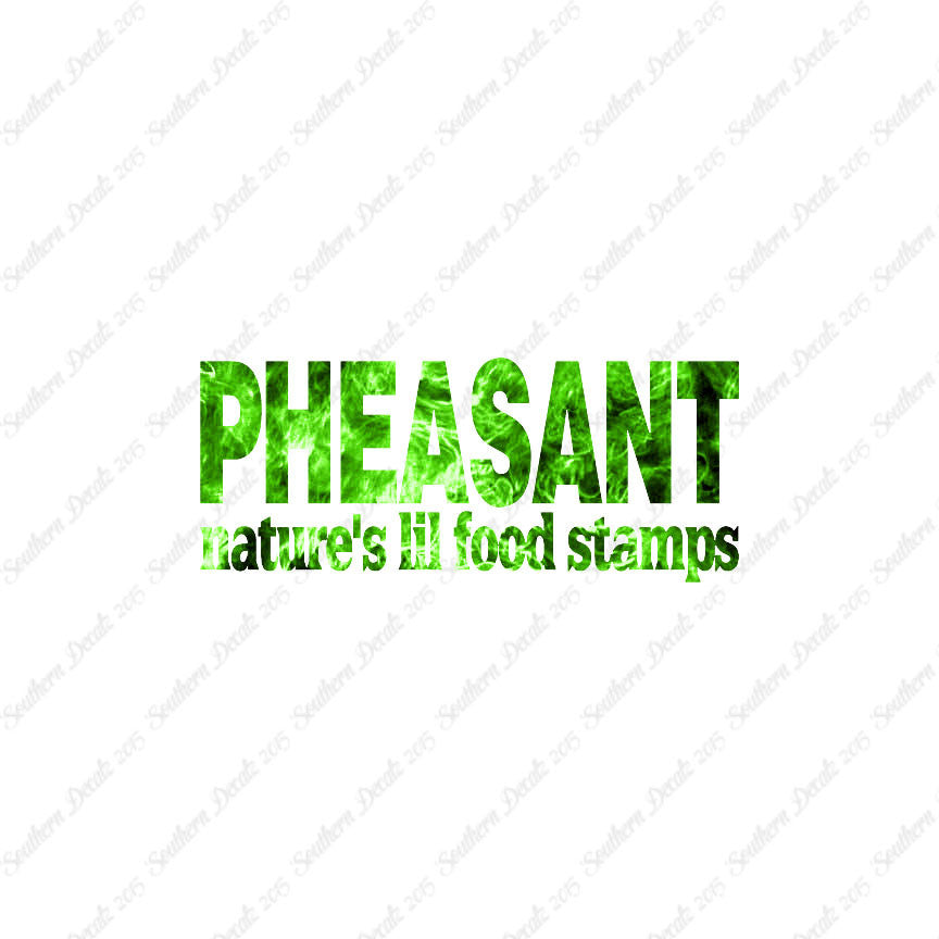 Pheasant Natures Food Stamps