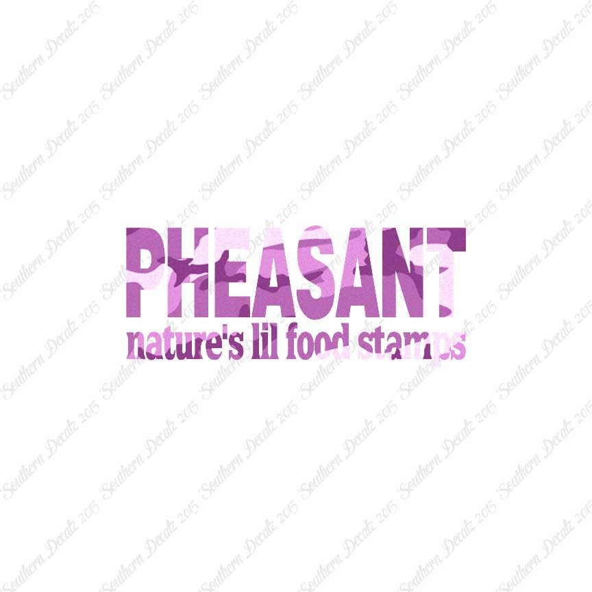 Pheasant Natures Food Stamps
