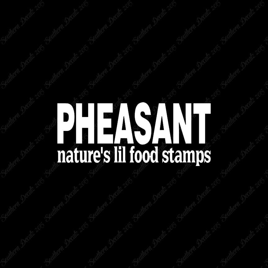 Pheasant Natures Food Stamps