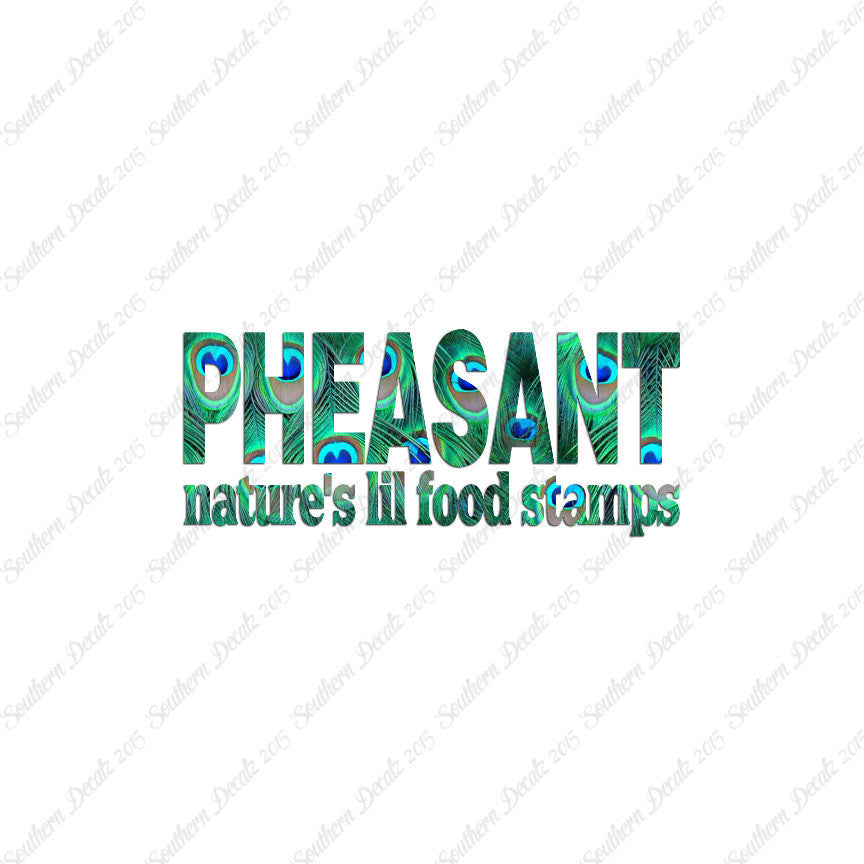 Pheasant Natures Food Stamps