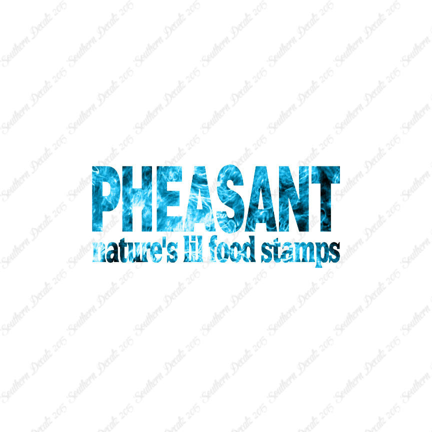 Pheasant Natures Food Stamps