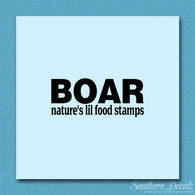Boar Natures Food Stamps
