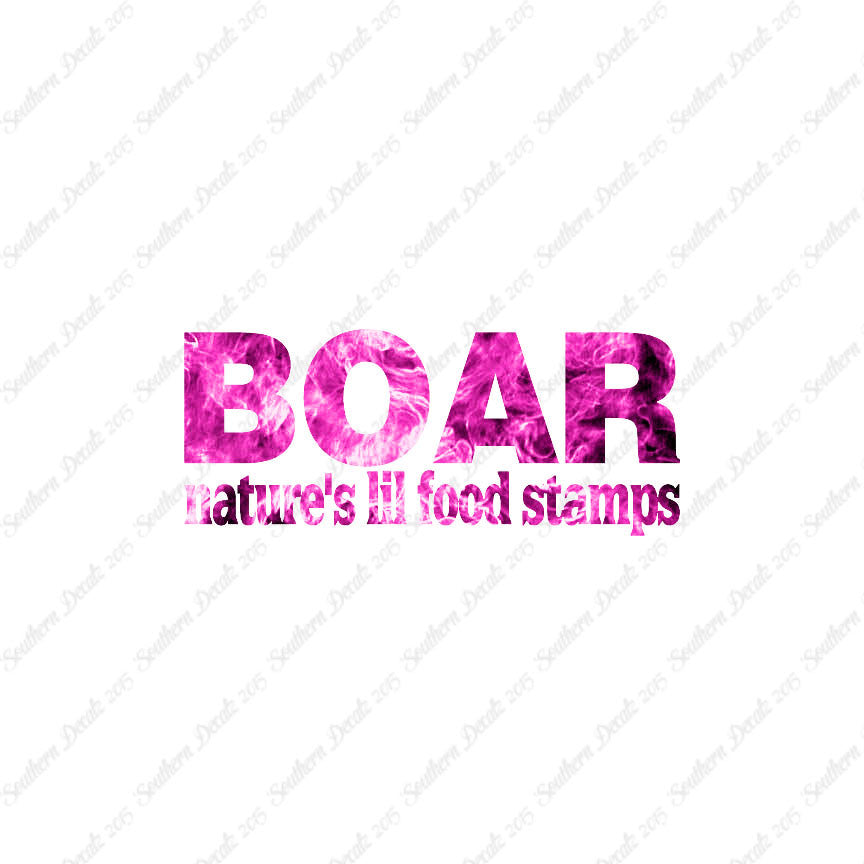 Boar Natures Food Stamps