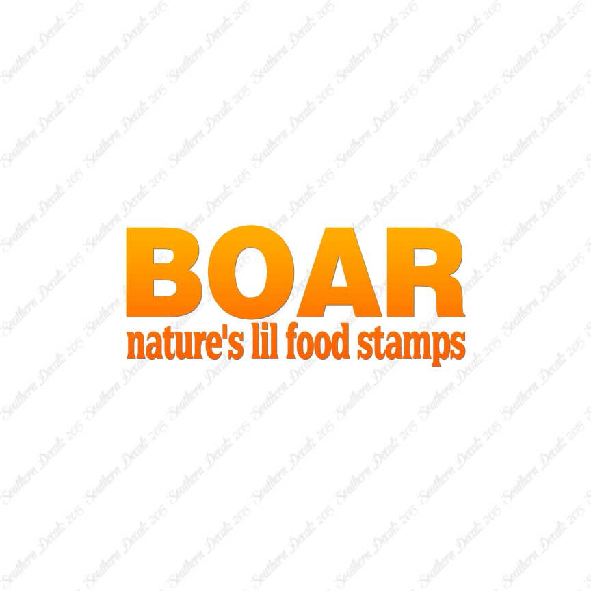 Boar Natures Food Stamps