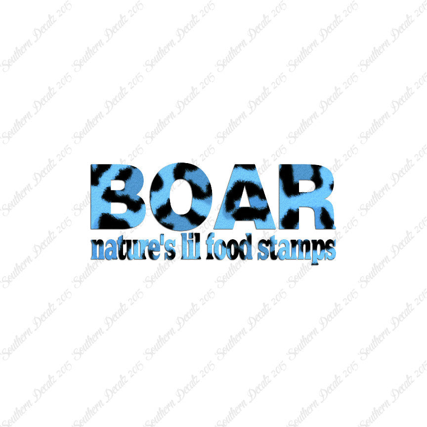 Boar Natures Food Stamps