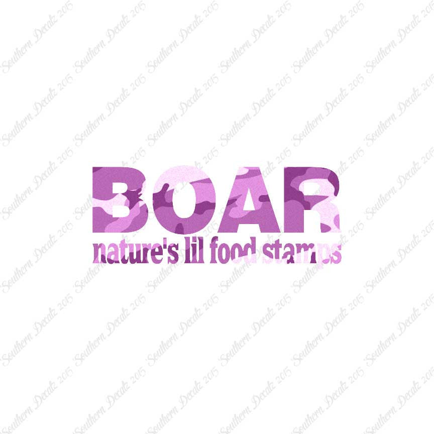 Boar Natures Food Stamps