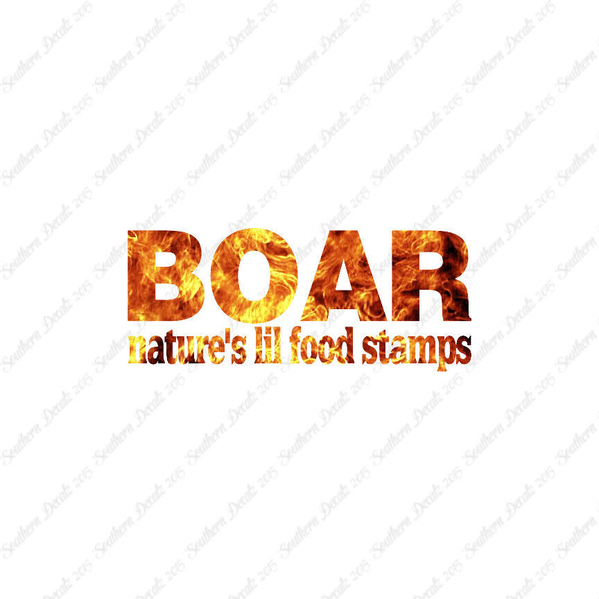 Boar Natures Food Stamps