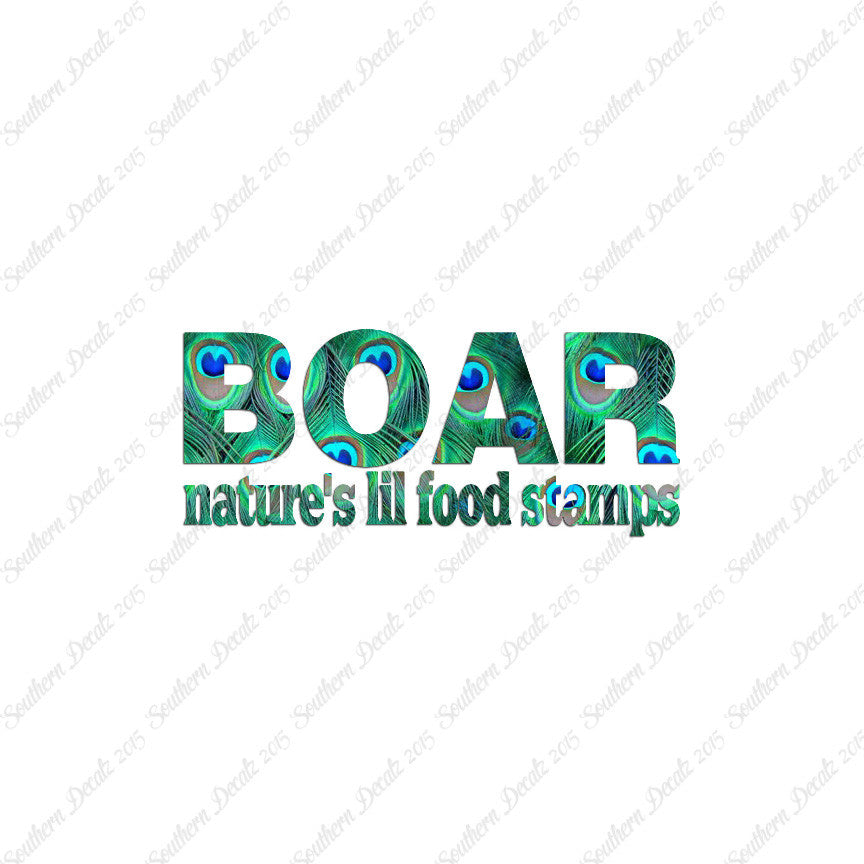 Boar Natures Food Stamps