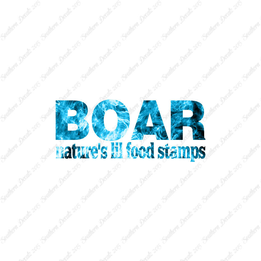Boar Natures Food Stamps
