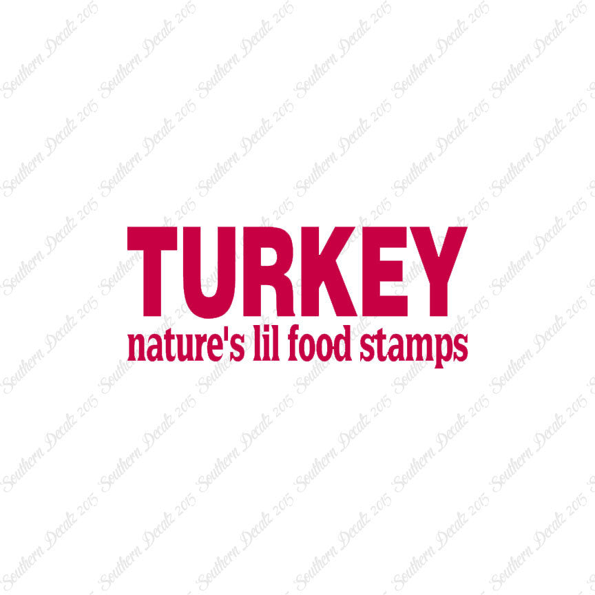Turkey Natures Food Stamps