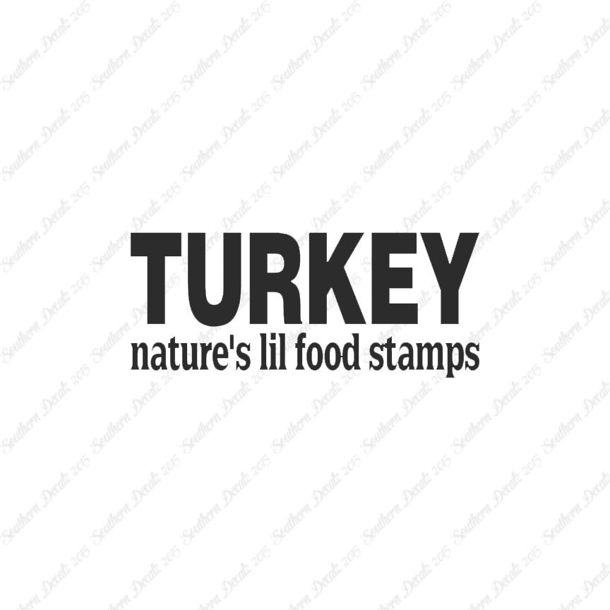 Turkey Natures Food Stamps